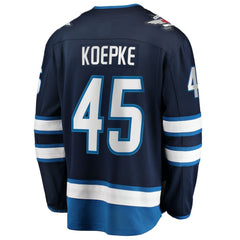 Cole Koepke Winnipeg Jets - Fanatics Home Breakaway Jersey Navy