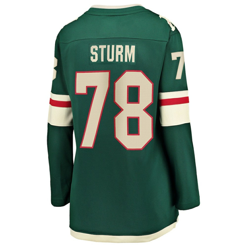 Nico Sturm Minnesota Wild - Fanatics Women's Home Breakaway Jersey Green