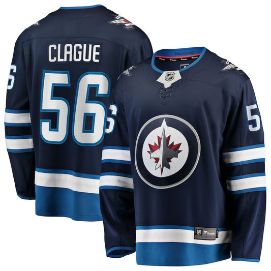Kale Clague Winnipeg Jets Fanatics Home Breakaway Jersey - Navy | NHL Jerseys