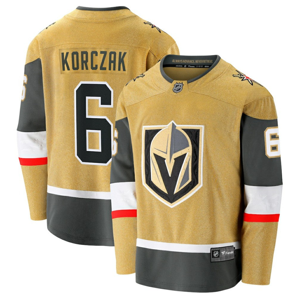 Kaedan Korczak Vegas Golden Knights Fanatics Home Breakaway Jersey - Gold | NHL Jerseys