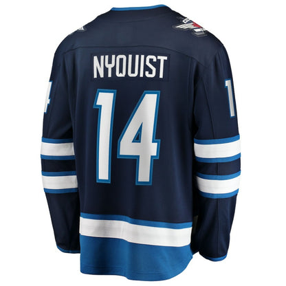 Gustav Nyquist Winnipeg Jets Fanatics Home Breakaway Jersey - Navy | NHL Jerseys