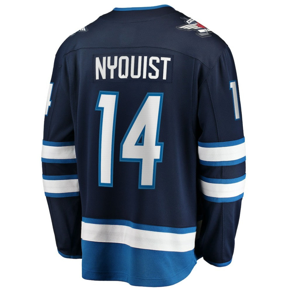 Gustav Nyquist Winnipeg Jets - Fanatics Home Breakaway Jersey Navy