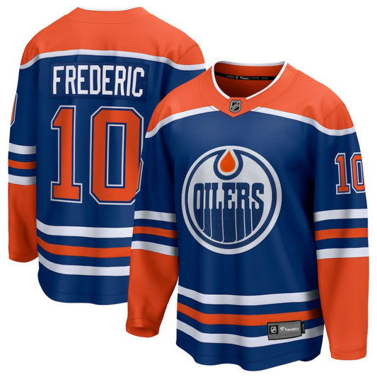 Trent Frederic Edmonton Oilers Fanatics Home Breakaway Jersey - Royal | NHL Jerseys
