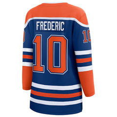 Trent Frederic Edmonton Oilers - Fanatics Women's Home Breakaway Jersey Royal