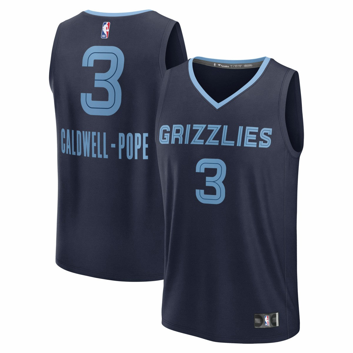 Fanatics - Kentavious Caldwell-Pope Memphis Grizzlies Fast Break Replica Player Jersey - Icon Edition - Navy