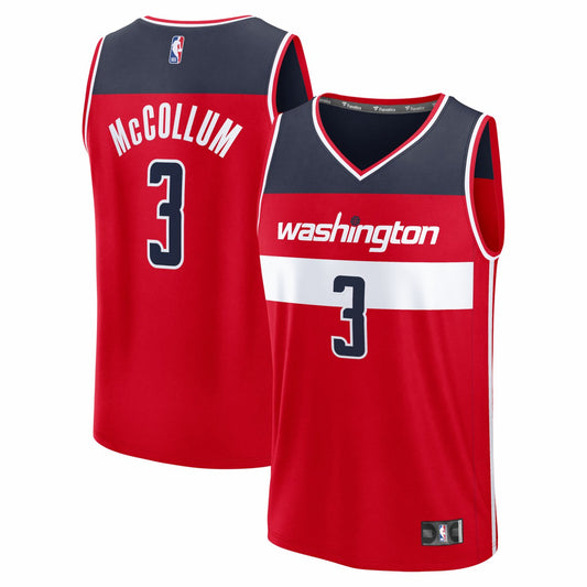 CJ McCollum Washington Wizards Youth Fast Break Replica Player Jersey - Icon Edition - Red | NBA Jerseys