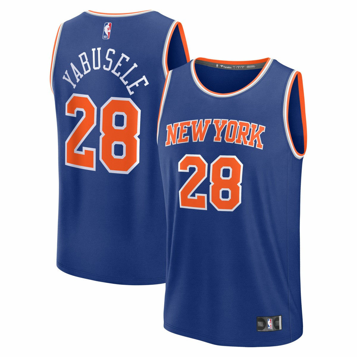 Fanatics - Guerschon Yabusele New York Knicks Fast Break Replica Player Jersey - Icon Edition - Blue