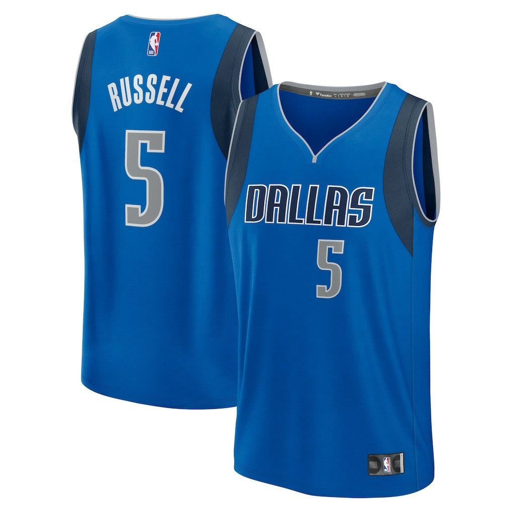 Fanatics - D'Angelo Russell Dallas Mavericks Fast Break Replica Player Jersey - Icon Editi- Blue