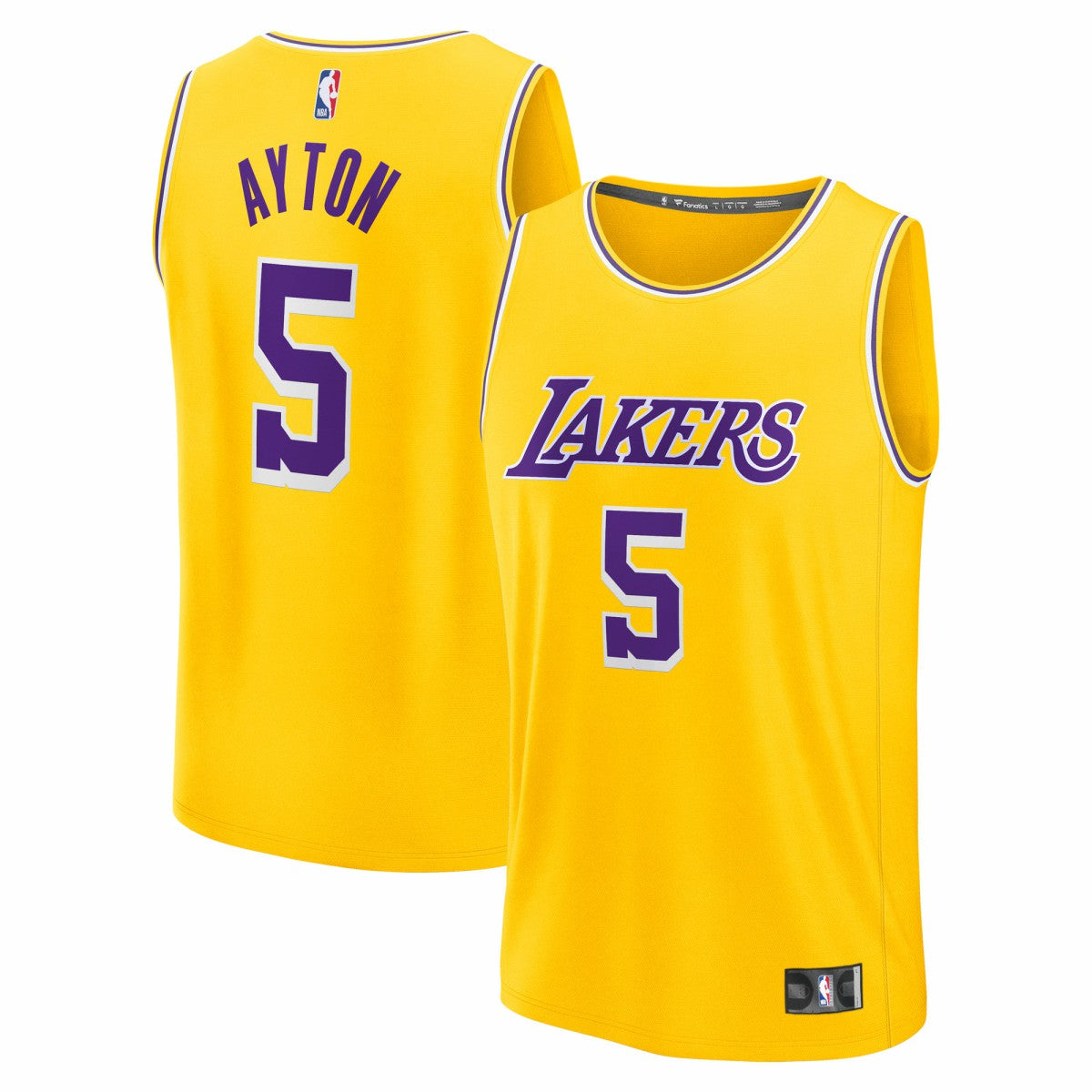 Fanatics - Deandre Ayton Los Angeles Lakers Fast Break Replica Player Jersey - Icon Edition - Gold