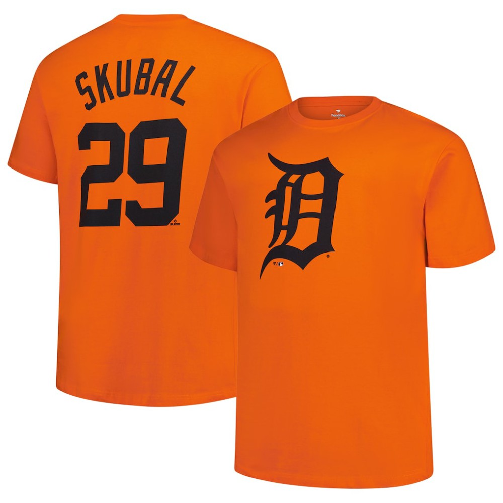 Tarik Skubal Detroit Tigers Fanatics Big & Tall Name & Number T-Shirt Near Me