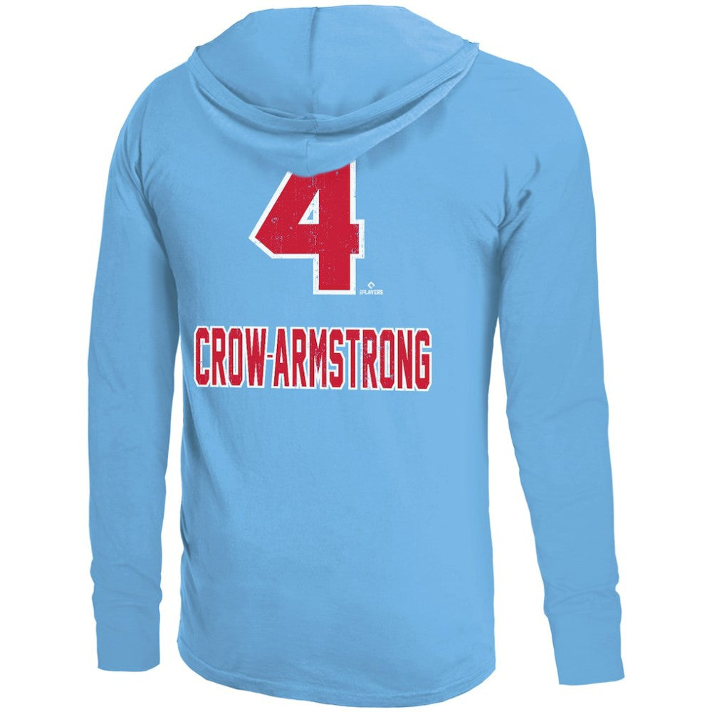 Pete Crow-Armstrong Chicago Cubs Majestic Threads Lightweight Name & Number Hoodie Sale
