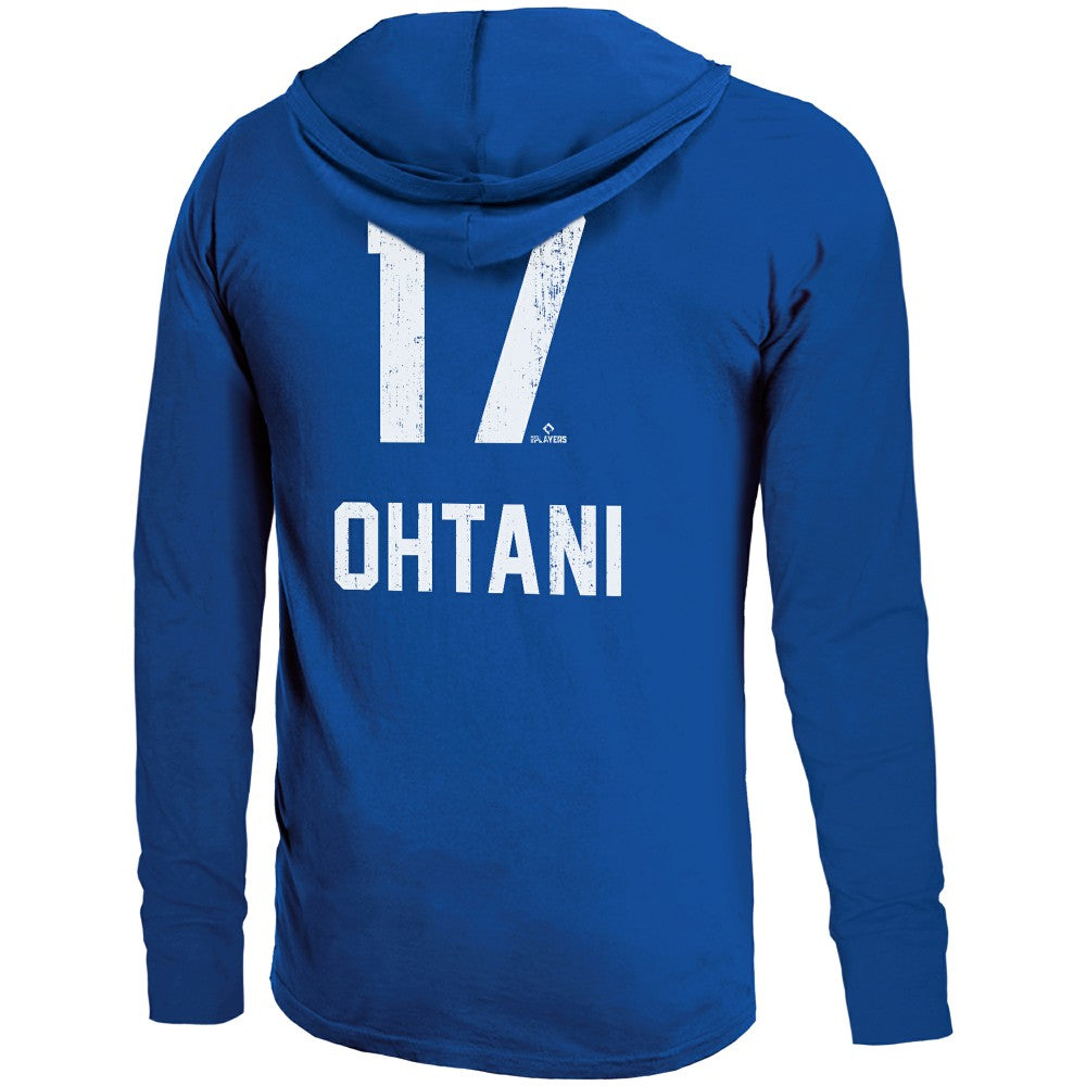 Shohei Ohtani Los Angeles Dodgers Majestic Threads Lightweight Name & Number Hoodie Online