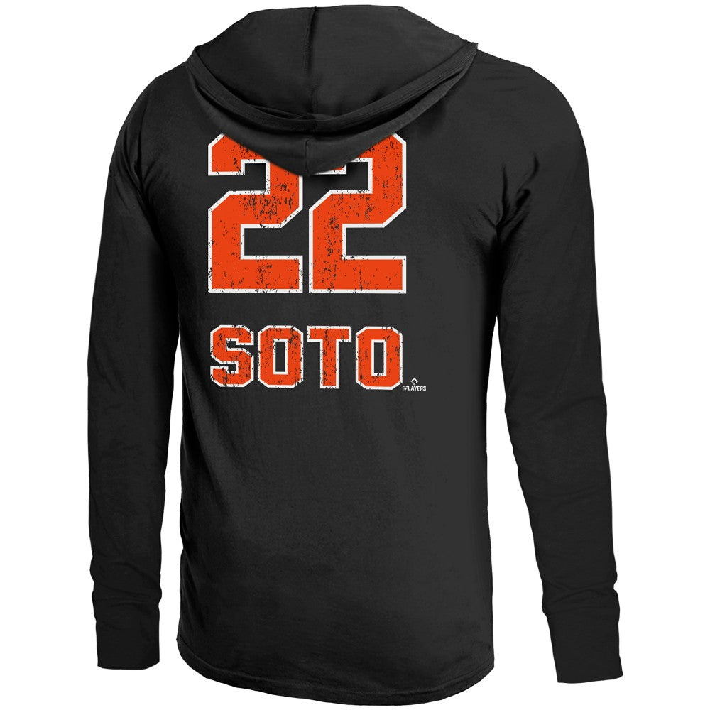 Juan Soto New York Mets Majestic Threads Lightweight Name & Number Hoodie Clearance