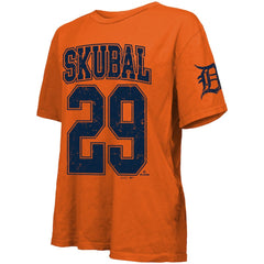 Tarik Skubal Detroit Tigers Majestic Threads Women's Oversized Name & Number T-Shirt On Sale