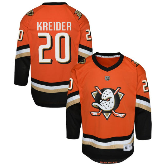Chris Kreider Anaheim Ducks Outerstuff Youth Home Replica Jersey - Orange | NHL Jerseys