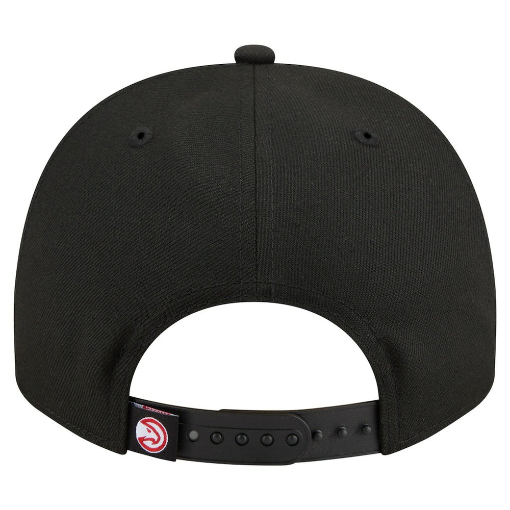 New Era - Atlanta Hawks Injection Cartoon Logo A-Frame 9FIFTY Adjustable Hat - Black