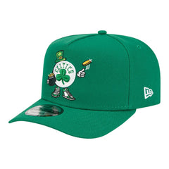 New Era - Boston Celtics Injection Cartoon Logo A-Frame 9FIFTY Adjustable Hat - Kelly Green