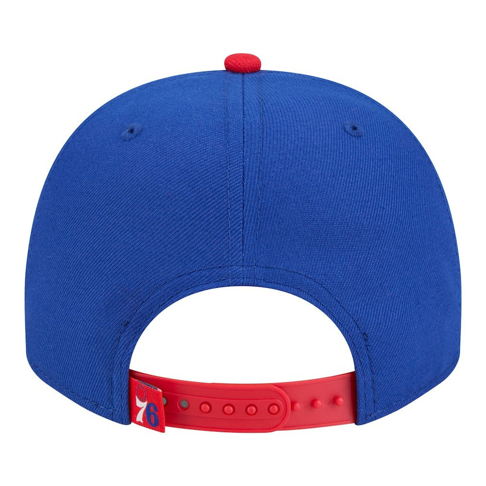 New Era - Philadelphia 76ers Injection Cartoon Logo A-Frame 9FIFTY Adjustable Hat - Royal