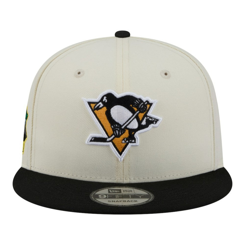 Pittsburgh Penguins New Era Injection Localized Two-Tone 9FIFTY Snapback Hat White/Black