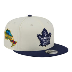 Toronto Maple Leafs - New Era Injection Localized Two-Tone 9FIFTY Snapback Hat White/Navy