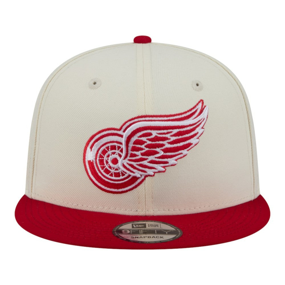 Detroit Red Wings - New Era Injection Localized Two-Tone 9FIFTY Snapback Hat White/Red
