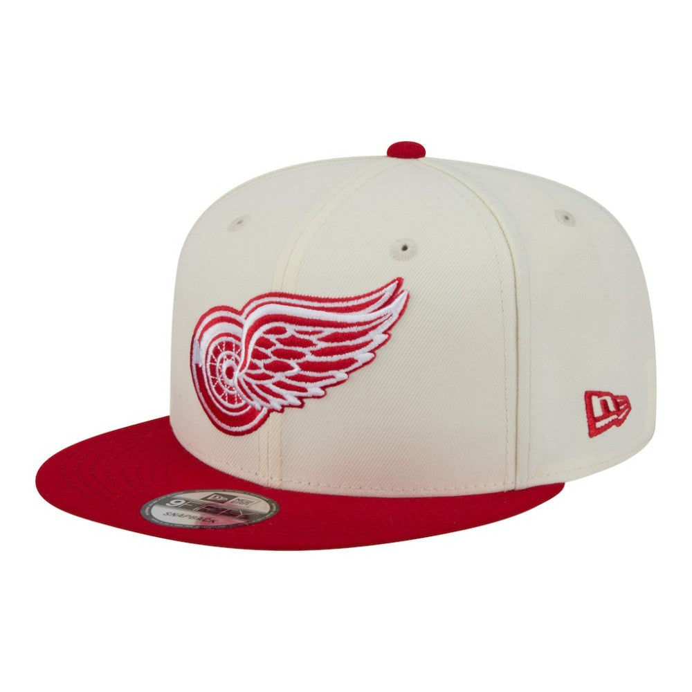 Detroit Red Wings - New Era Injection Localized Two-Tone 9FIFTY Snapback Hat White/Red