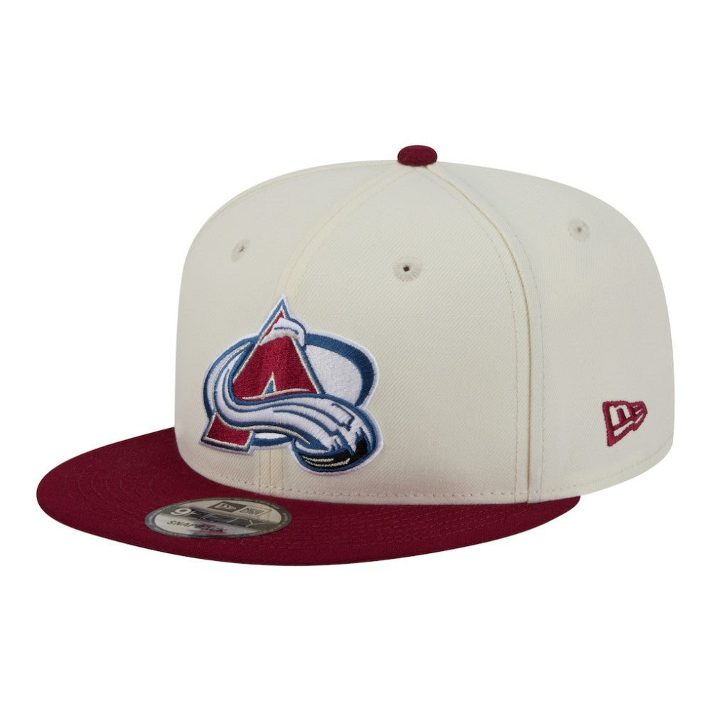 Colorado Avalanche - New Era Injection Localized Two-Tone 9FIFTY Snapback Hat White/Burgundy