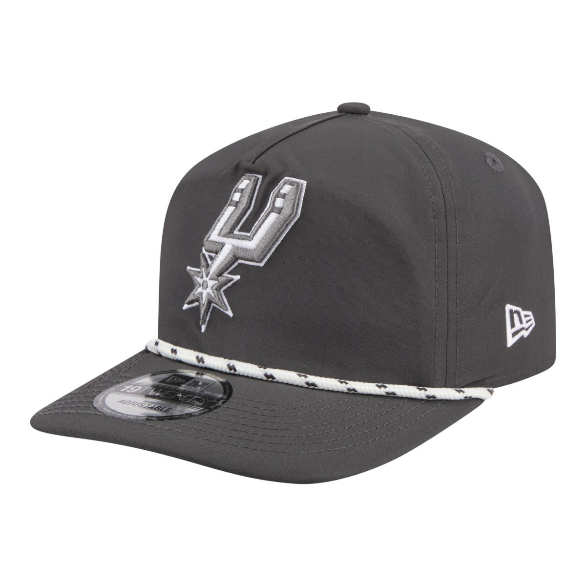 New Era - San Antonio Spurs Tonal Rope 19TWENTY Adjustable Hat - Graphite