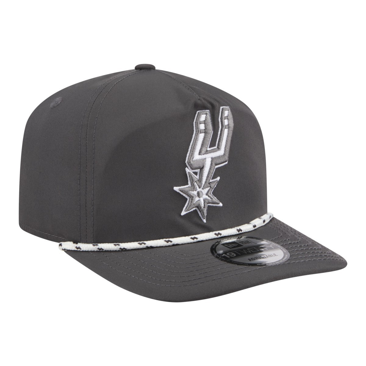 New Era - San Antonio Spurs Tonal Rope 19TWENTY Adjustable Hat - Graphite