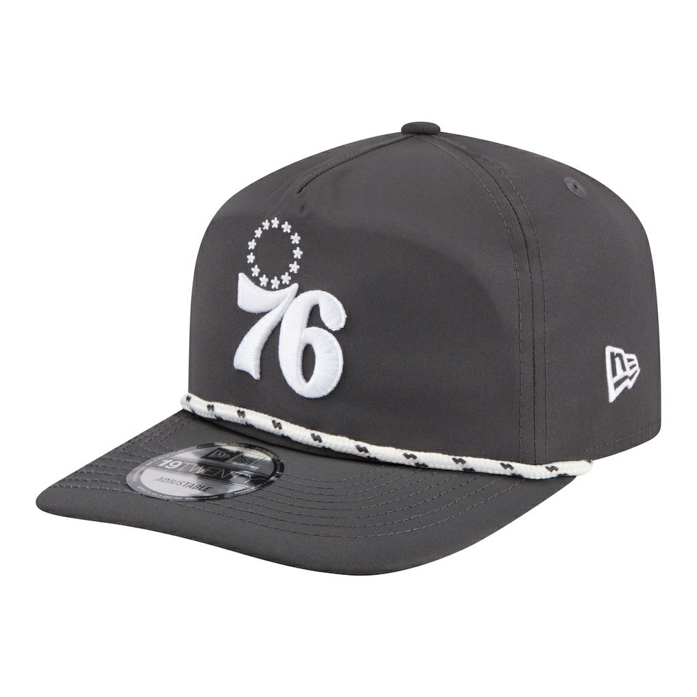 New Era - Philadelphia 76ers Tonal Rope 19TWENTY Adjustable Hat - Graphite