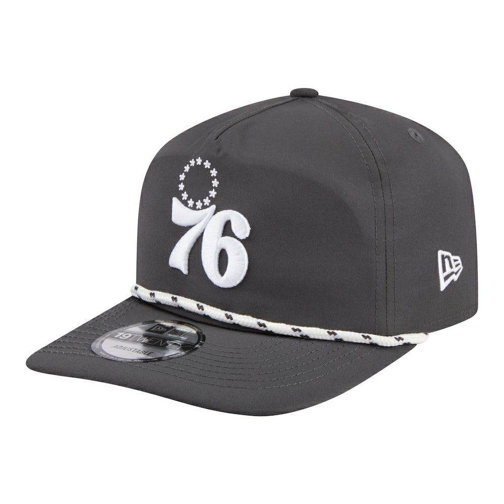 New Era - Philadelphia 76ers Tonal Rope 19TWENTY Adjustable Hat - Graphite