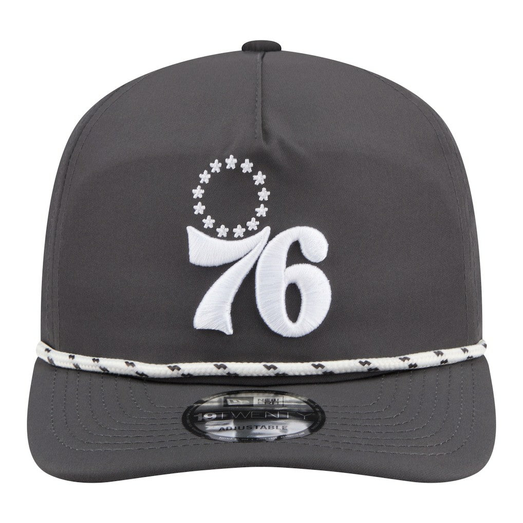 New Era - Philadelphia 76ers Tonal Rope 19TWENTY Adjustable Hat - Graphite