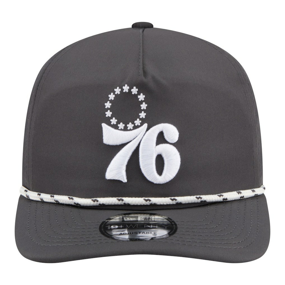 New Era - Philadelphia 76ers Tonal Rope 19TWENTY Adjustable Hat - Graphite