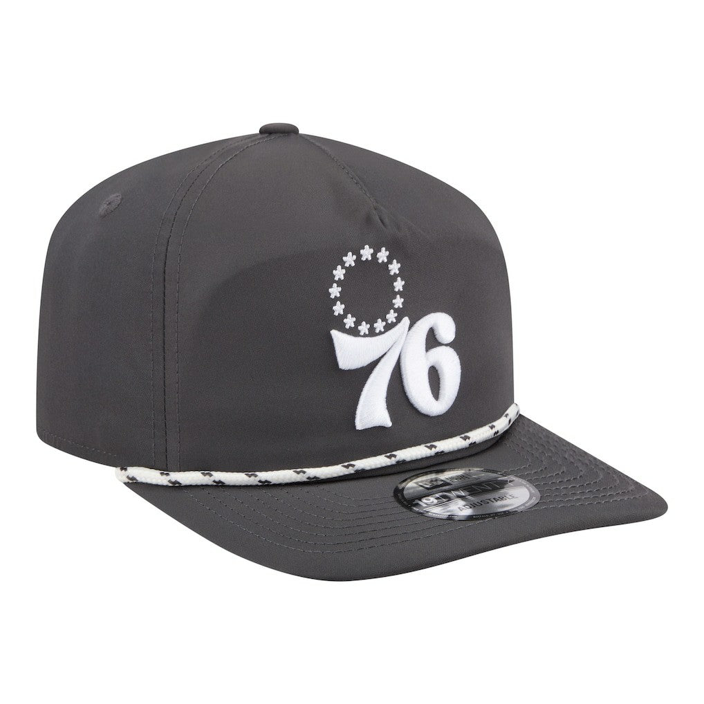 New Era - Philadelphia 76ers Tonal Rope 19TWENTY Adjustable Hat - Graphite