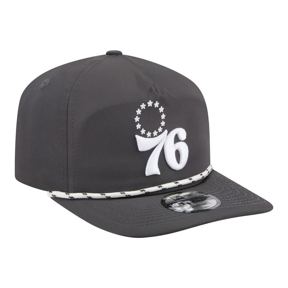 New Era - Philadelphia 76ers Tonal Rope 19TWENTY Adjustable Hat - Graphite