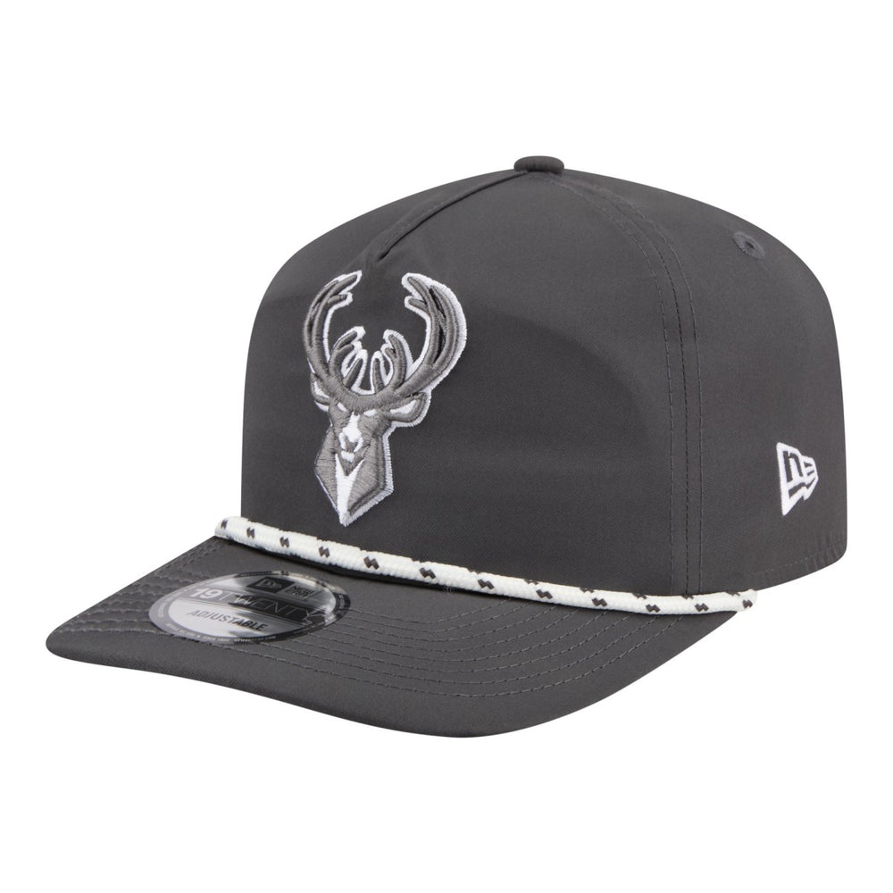 New Era - Milwaukee Bucks Tonal Rope 19TWENTY Adjustable Hat - Graphite
