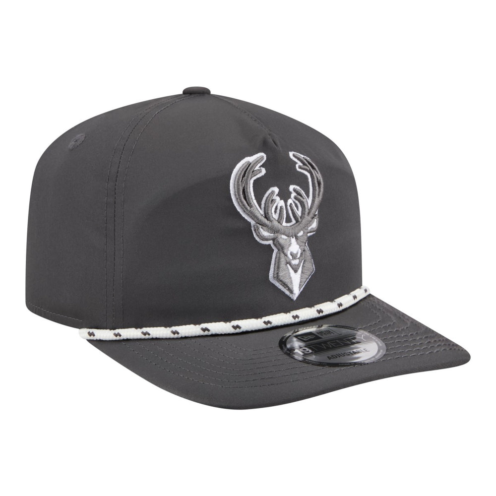 New Era - Milwaukee Bucks Tonal Rope 19TWENTY Adjustable Hat - Graphite