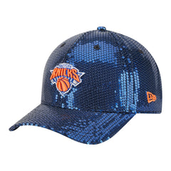 New Era - New York Knicks Women's Sequin M-Crown 9FORTY Adjustable Hat - Blue