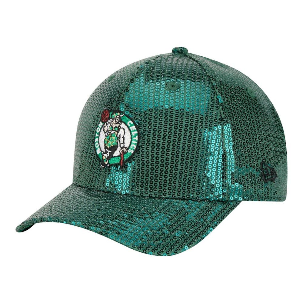 New Era - Boston Celtics Women's Sequin M-Crown 9FORTY Adjustable Hat - Kelly Green