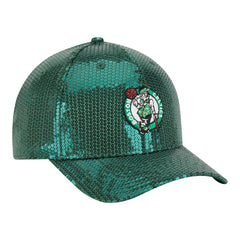 New Era - Boston Celtics Women's Sequin M-Crown 9FORTY Adjustable Hat - Kelly Green