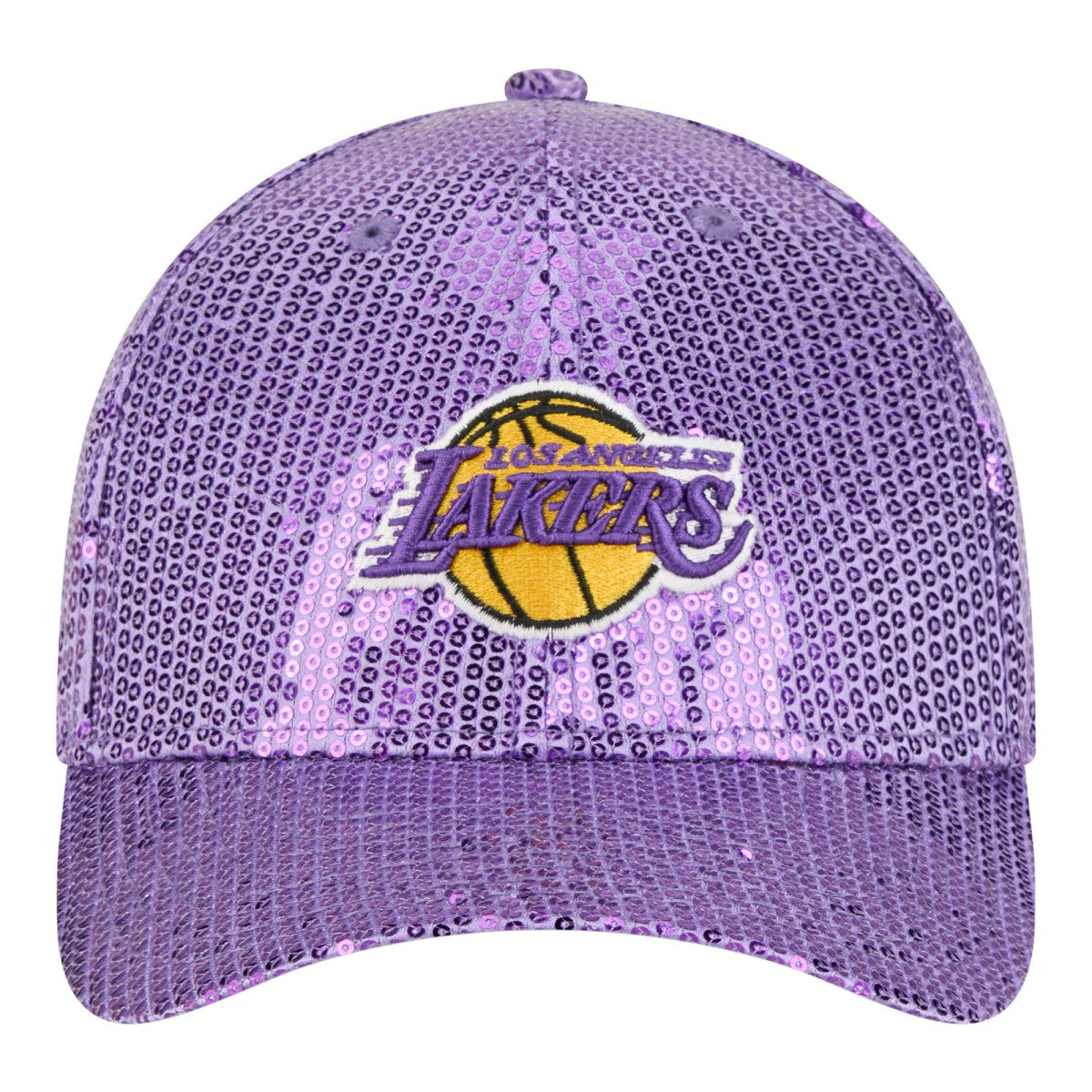 New Era - Los Angeles Lakers Women's Sequin M-Crown 9FORTY Adjustable Hat - Purple