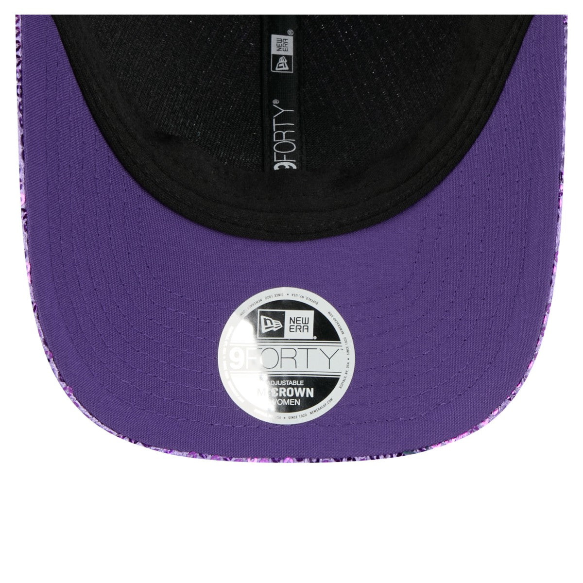 New Era - Los Angeles Lakers Women's Sequin M-Crown 9FORTY Adjustable Hat - Purple