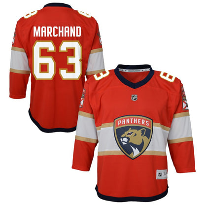 Brad Marchand Florida Panthers Outerstuff Youth Home Replica Jersey - Red | NHL Jerseys