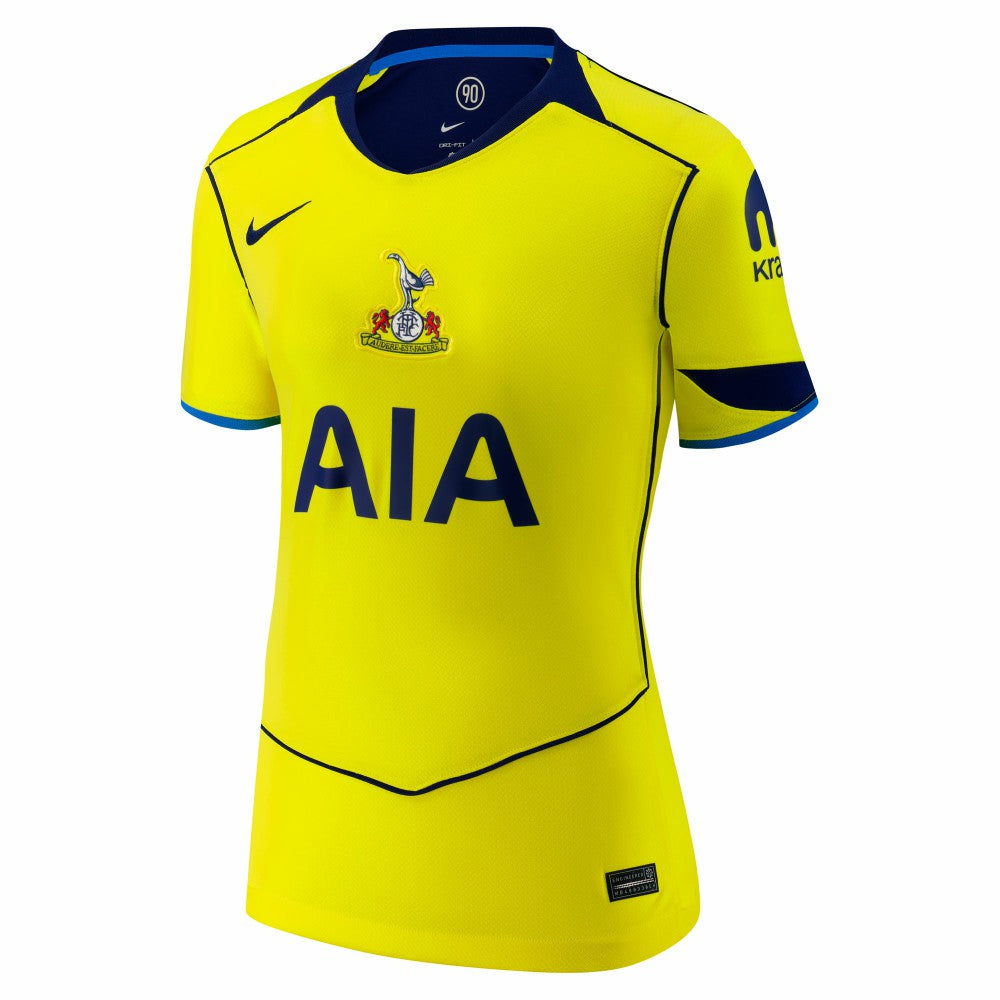 Nike Tottenham Hotspur Women's 2025/26 Third Replica Custom Jerseys - Yellow