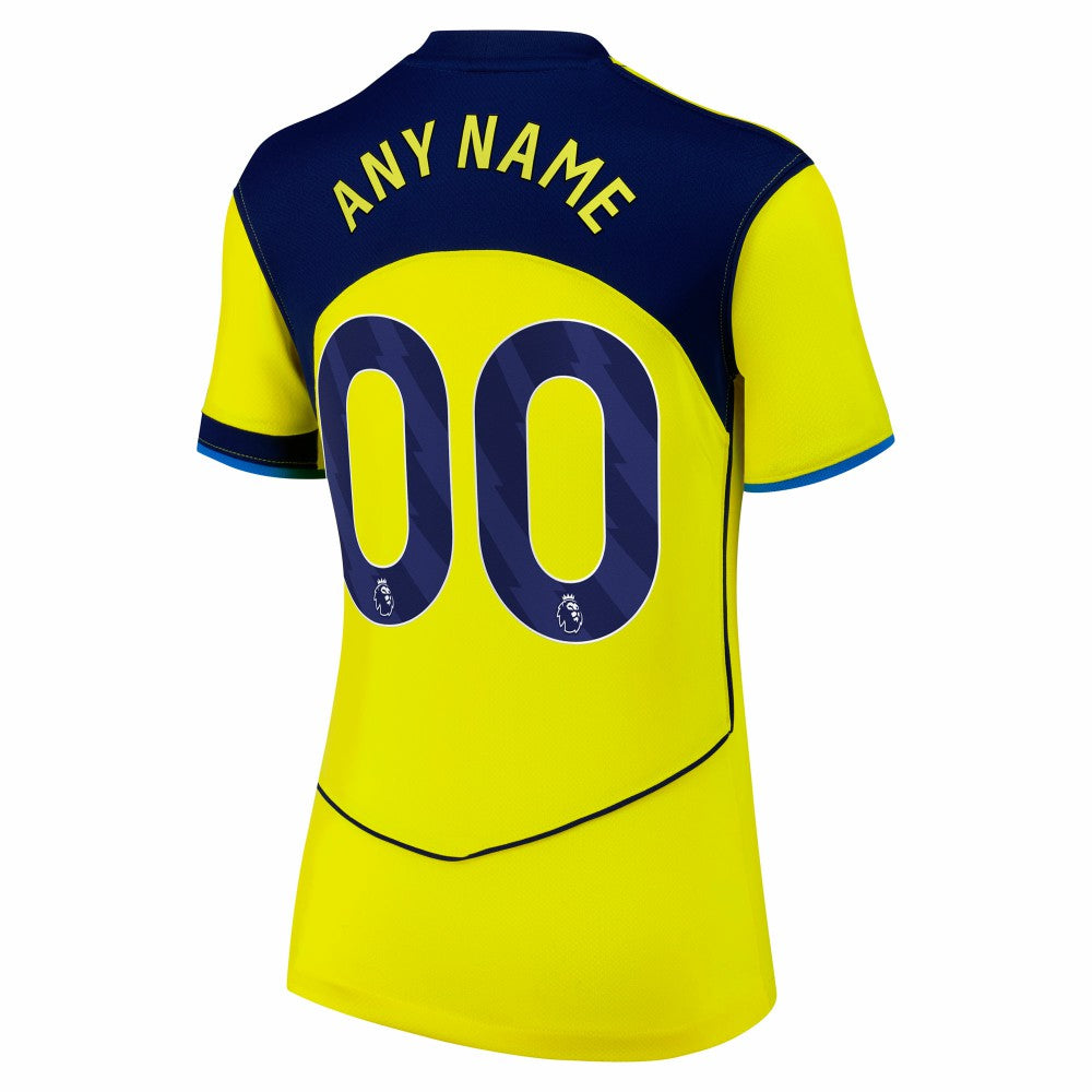 Nike Tottenham Hotspur Women's 2025/26 Third Replica Custom Jerseys - Yellow