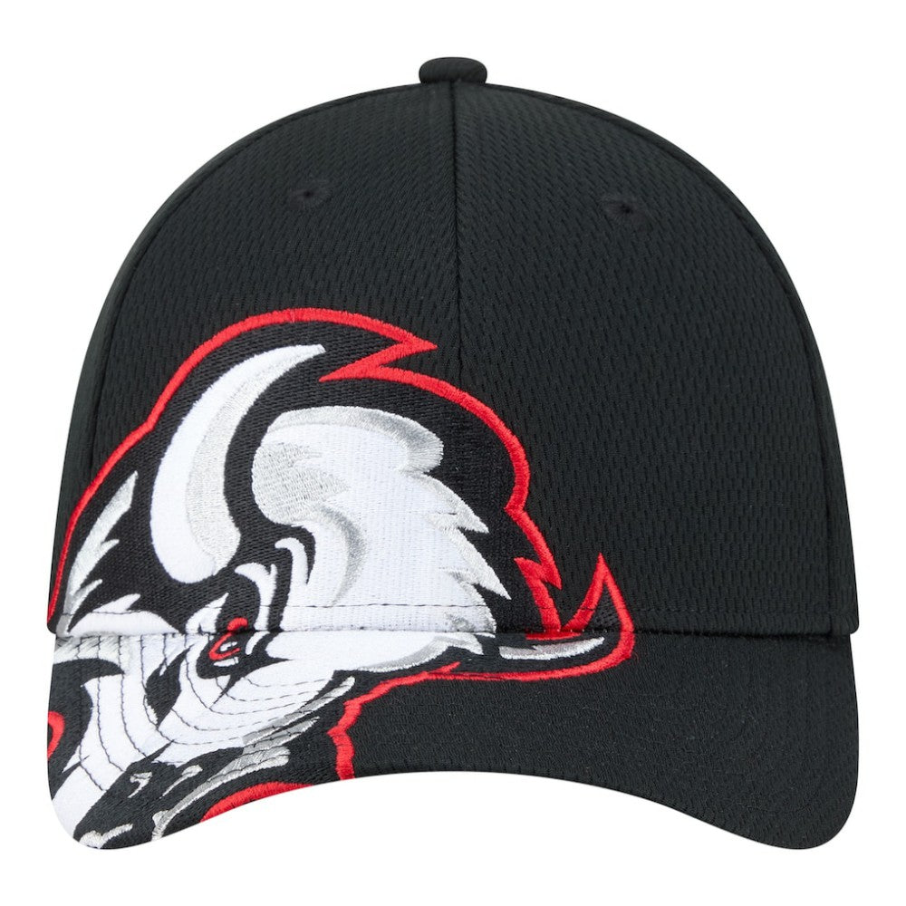 Buffalo Sabres - New Era Oversized Logo M-Crown Flex 39THIRTY Hat Black