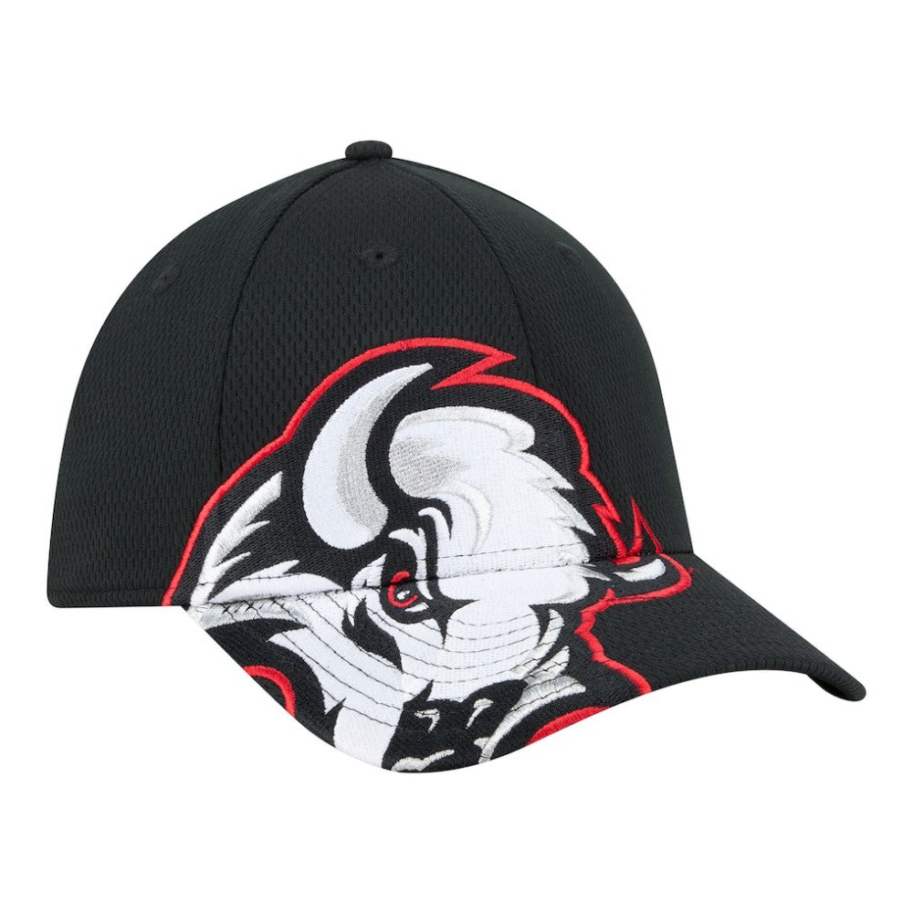 Buffalo Sabres - New Era Oversized Logo M-Crown Flex 39THIRTY Hat Black