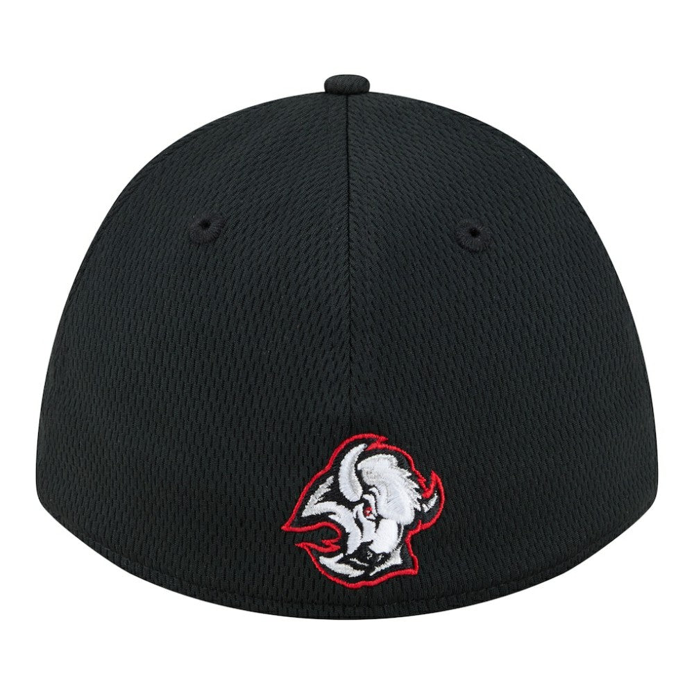 Buffalo Sabres - New Era Oversized Logo M-Crown Flex 39THIRTY Hat Black