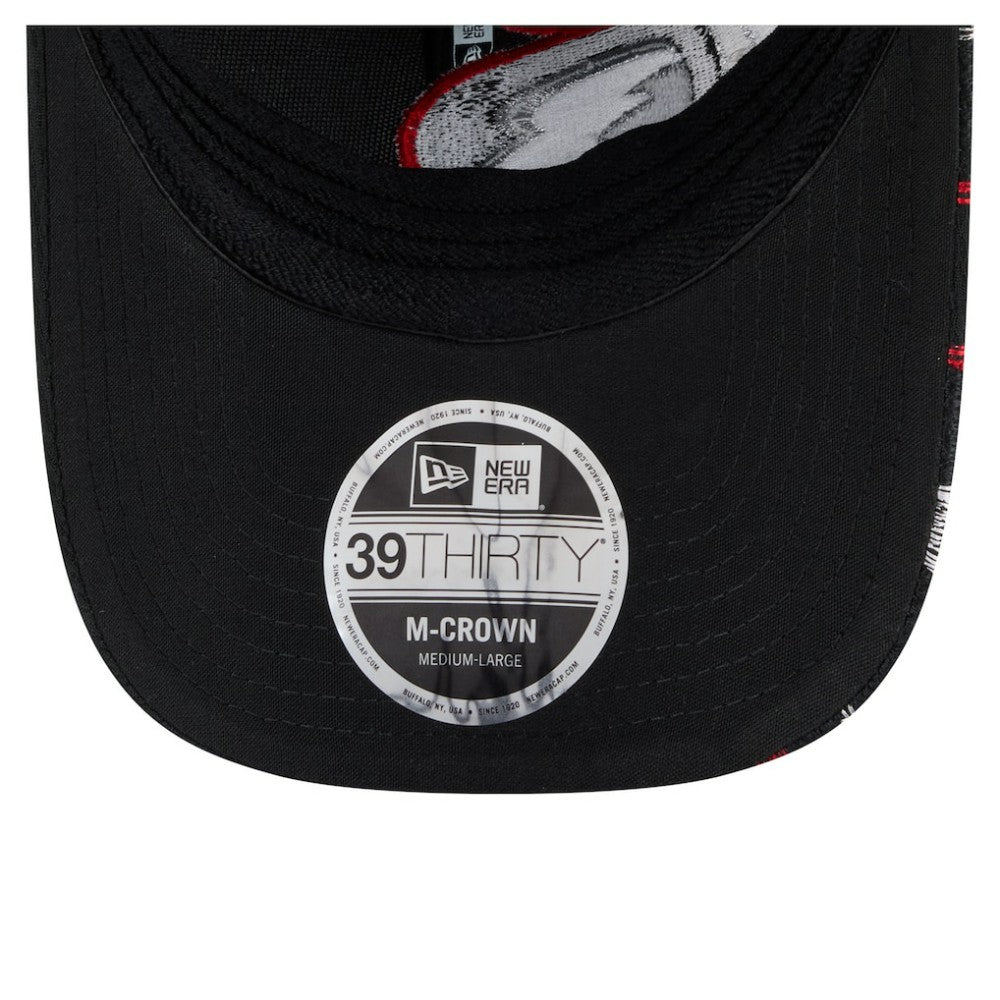 Buffalo Sabres - New Era Oversized Logo M-Crown Flex 39THIRTY Hat Black
