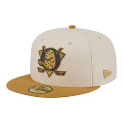 Anaheim Ducks - New Era Colorpack Two-Tone 59FIFTY Fitted Hat Cream/Tan